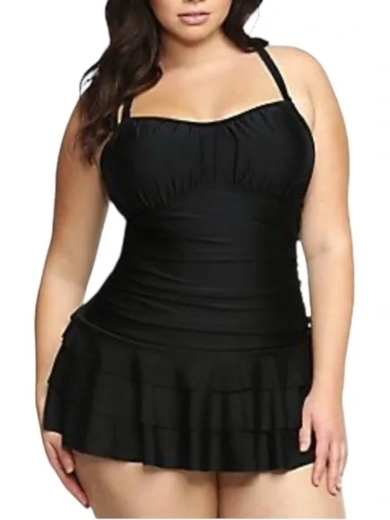 torrid Other - GUC Torrid Black Onepiece Swimdress With Convertible Back- Size 4x